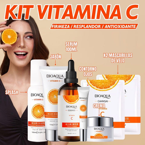 KIT CAJA DE LUJO VITAMINA C BIOAQUA! 💎 ¡ENVÍO GRATIS HOY!